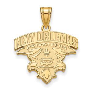 10k Yellow Gold U. of New Orleans XL Pendant